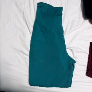 Teal women’s maternity scrub pants